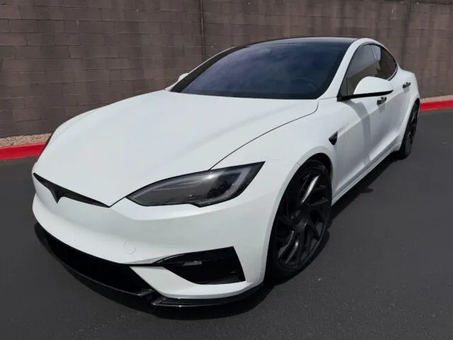 🕷️Stealth Mode, Fully Enabled.🕷️ This Tesla Model S underwent our Full-Body Coverage Option of @xpel Stealth Paint Protection Film, giving the entire vehicle a satin finish while protecting every panel from daily wear and road debris. We followed it with a ceramic top coat, Wheels-Off + Brake Caliper Ceramic Coating, and a full window ceramic coating using @feynlab Ceramic Ultra V2 to help protect the finish, wheels, glass, and high-contact surfaces long-term. The owner also opted for our 5-Window + Windshield Ceramic Tint using @xpel XR Prime Plus, improving heat rejection, reducing glare, and keeping the cabin more comfortable year-round. To wrap it up, we installed our @xpel Windshield Protection Film along with smoked headlights, taillights, and reflectors to complete the look. Looking to fully transform and protect your daily the right way? 📞📲 Call or DM us today to book your Paint Protection Film, Ceramic Coating, or Window Tint! 📞📲 Az Auto Aesthetics 7613 E Ray Rd #114, Mesa, AZ 85212 Open: M–F 8:30–6 PM | Sat 9–2 PM / 📞 (480) 241-9324 #xpel #feynlab #ppf