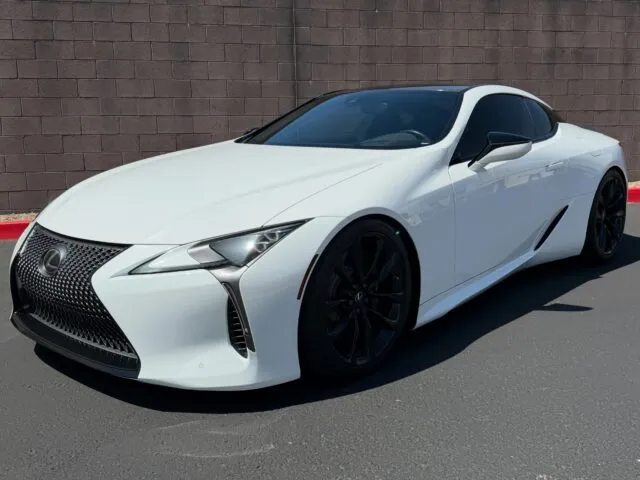 🛣️Grand Touring, Sharpened Up.🛣️ This 2018 Lexus LC500 underwent our Full-Front Coverage Option of @xpel Ultimate Plus Paint Protection Film, protecting the highest-impact areas from rock chips and road debris while preserving the finish for years to come. To complete the look, we performed a chrome delete, cleaning up the exterior and giving the LC500 a more cohesive, modern appearance without taking away from its original design. A simple combination of protection and refinement that suits the car perfectly. Looking to protect and personalize your vehicle at the same time? 📞📲 Call or DM us today to book your Paint Protection Film install or custom vehicle enhancements! 📞📲 Az Auto Aesthetics 7613 E Ray Rd #114, Mesa, AZ 85212 Open: M–F 8:30–6 PM | Sat 9–2 PM / 📞 (480) 241-9324