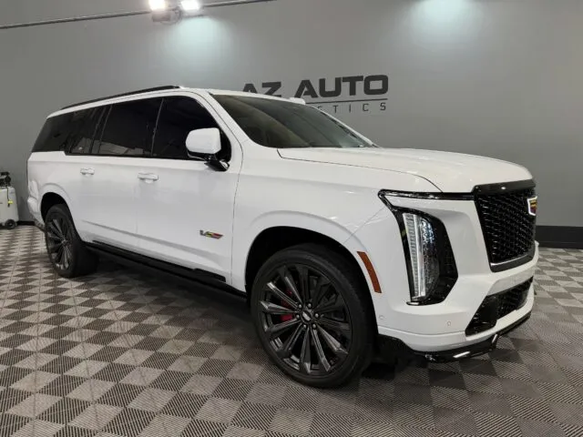 💎Big Presence, Properly Sorted.💎 This 2026 Cadillac ESV underwent our Paint Correction &amp; Ceramic Coating, refining the finish and bringing back clean, even clarity. The vehicle was then protected with @feynlab Ceramic Ultra V2, delivering added depth, slickness, and long-term surface protection. To finish it off, the owner also opted for our 2-Window Ceramic Tint using @xpel XR Prime Plus, helping reduce heat and improve overall cabin comfort during daily driving. Looking to keep your daily looking sharp long-term? 📞📲 Call or DM us today to book your Paint Correction, Ceramic Coating, or Window Tint! 📞📲 Az Auto Aesthetics 7613 E Ray Rd #114, Mesa, AZ 85212 Open: M–F 8:30–6 PM | Sat 9–2 PM / 📞 (480) 241-9324