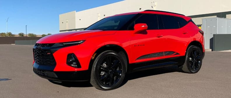 XPEL Car Clear Bra Installation On Chevrolet Blazer RS Near Tempe