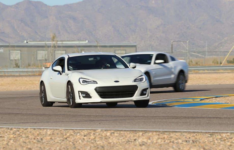 White Subaru BRZ