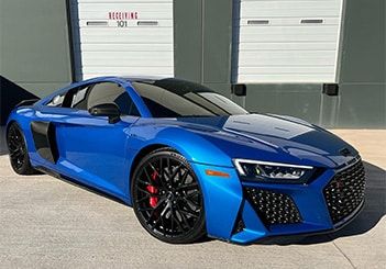 Blue Audi R8 With Custom Auto Detailing Services At AZ Auto Aesthetics