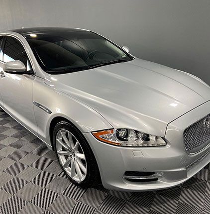 Silver Jaguar front