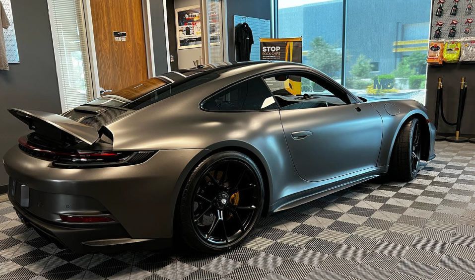 Porsche 992 With Matte Wrap