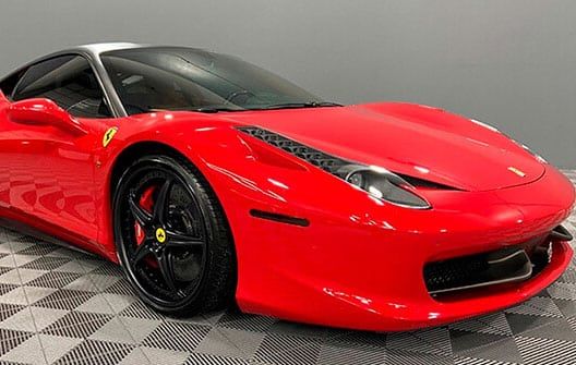 Red Ferrarri Display at Arizona Ceramic Coating