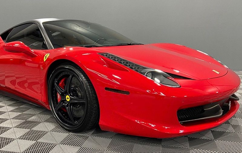 Red Ferrarri Display at Arizona Ceramic Coating