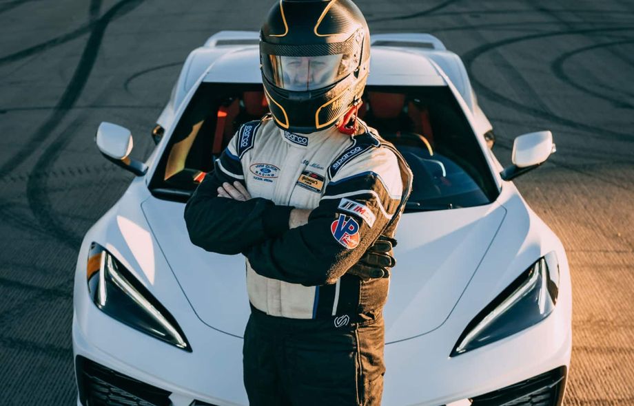 Mike McGovern With Racing Suit