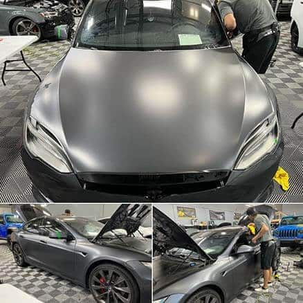 Tesla Model S With Matte Ceramic Coating