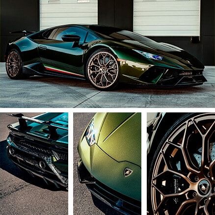 2018 Lamborghini Huracan With Wheel Powder Coating And Ceramic Coating