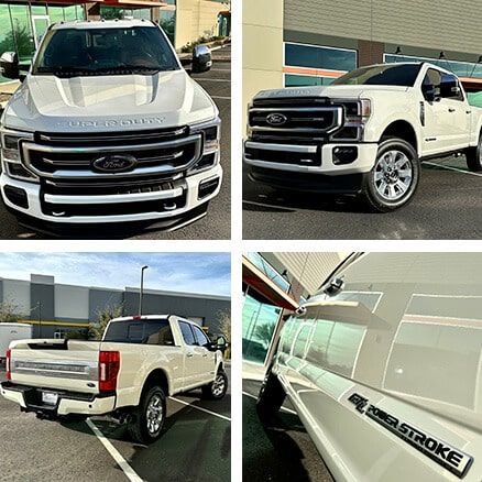 White Ford F-250 At AZ Auto Aesthetics Auto Detailing Shop