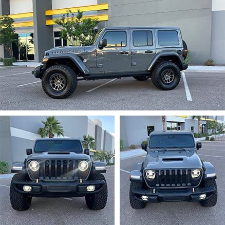 Dark Gray Jeep Wrangler Rubicon M4 At AZ Auto Aesthetics