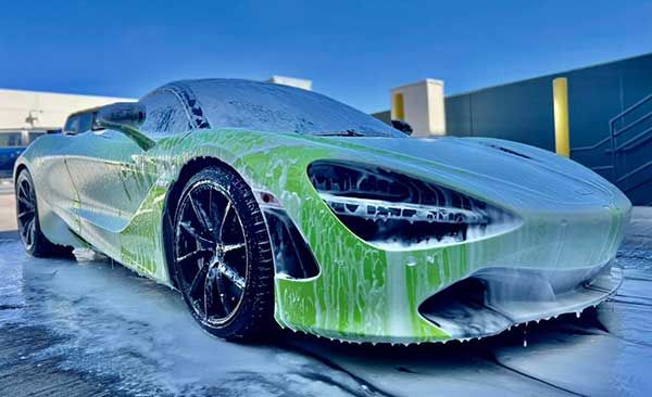 Handwash And Ceramic Coating On McLaren 720s By Licensed Feynlab Specialists