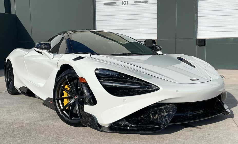 White McLaren 720S At Our Arizona Car Detailing Facility