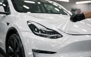 Tesla Paint Protection Film Example Guide