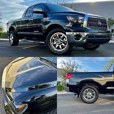 Latest Work On Black Toyota Tundra Pickup Truck At AZ Auto Aesthetics