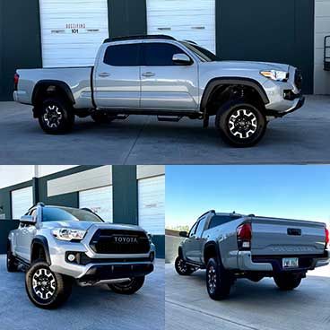Latest Work On A Gray 2017 Toyota Tacoma Pickup Truck At AZ Auto Aesthetics